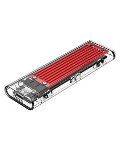 TCM2-C3 NVMe M.2 SSD Enclosure (10Gbps) Red